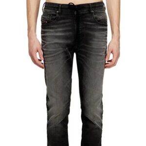 DIESEL Tapered Krooley Jogg Jeans- Faded Black